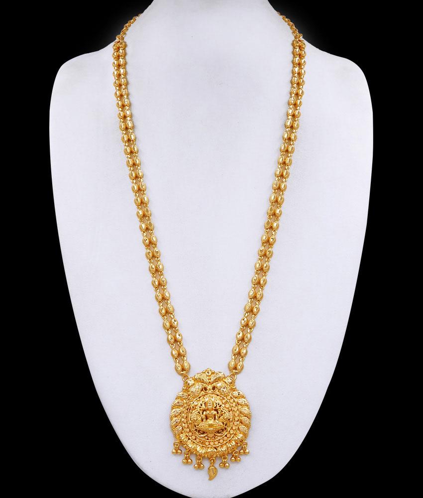 High Quality Double Line Lakshmi Haram 1 Gram Gold Jewelry HR3395 High Quality Double Line Lakshmi Haram 1 Gram Gold Jewelry HR3395