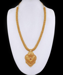 New Model Gold Plated Long Haram Net Pattern For Women HR3397