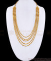 Traditional Multi Layer Golden Beads Haram With Ruby Stone Design HR3403 Traditional Multi Layer Golden Beads Haram With Ruby Stone Design HR3403