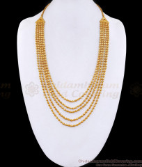 Traditional Multi Layer Golden Beads Haram With Ruby Stone Design HR3403 Traditional Multi Layer Golden Beads Haram With Ruby Stone Design HR3403