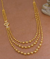 New Arrival Golden Beads 3 Layer Secondary Haram 1 Gram Gold Jewelry HR3404 New Arrival Golden Beads 3 Layer Secondary Haram 1 Gram Gold Jewelry HR3404