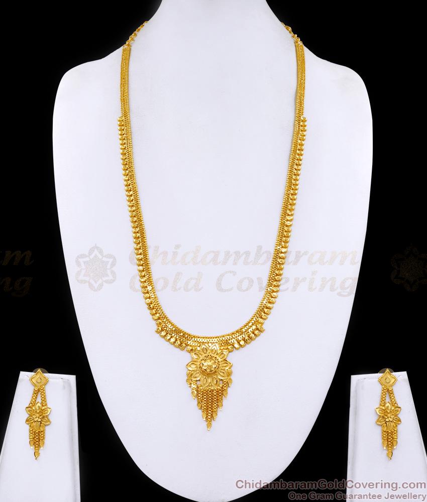 New Model Two Gram Gold Haram Floral Design Online HR3411 New Model Two Gram Gold Haram Floral Design Online HR3411