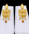 Grand Bollywood Design Forming Gold Rani Haram Earring Set HR3412