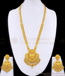 Latest Bridal Wear Dubai Gold Haram Earring Set 2 Gram Gold Jewelry HR3414