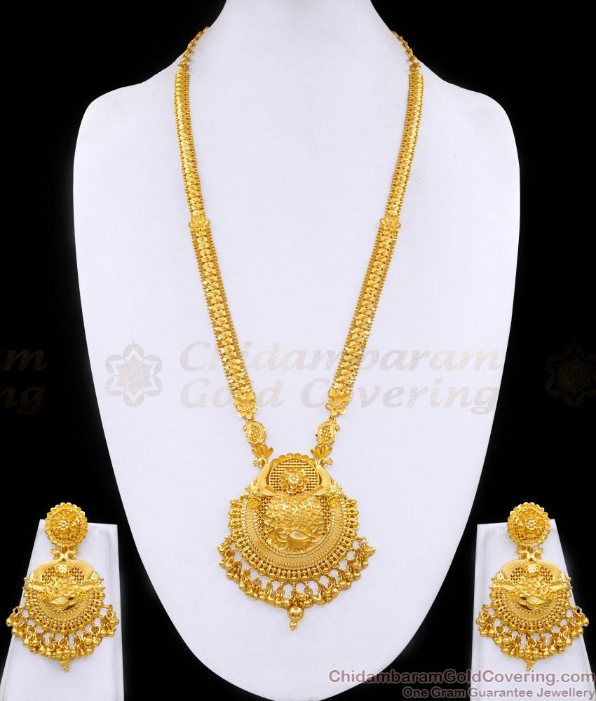 Latest Bridal Wear Dubai Gold Haram Earring Set 2 Gram Gold Jewelry HR3414 Latest Bridal Wear Dubai Gold Haram Earring Set 2 Gram Gold Jewelry HR3414