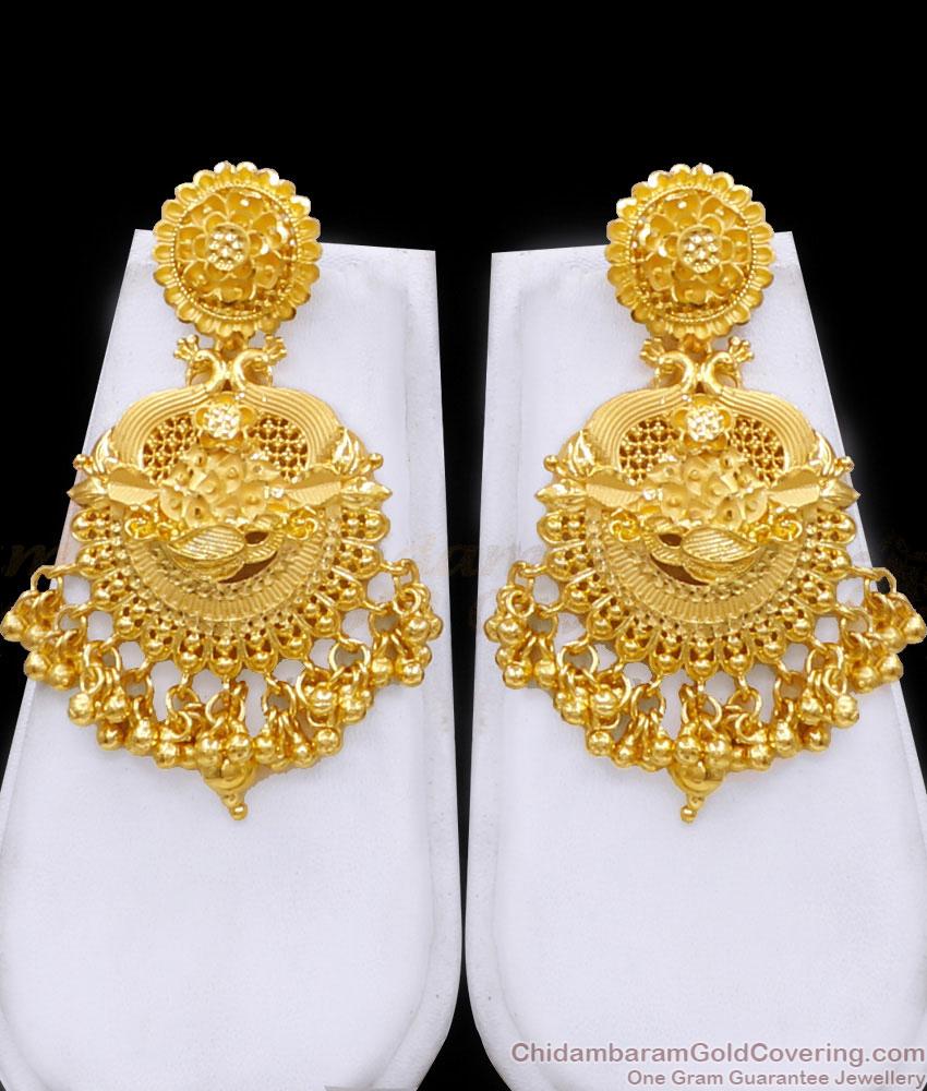 Latest Bridal Wear Dubai Gold Haram Earring Set 2 Gram Gold Jewelry HR3414 Latest Bridal Wear Dubai Gold Haram Earring Set 2 Gram Gold Jewelry HR3414