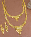 High Quality Forming Gold Thin Haram Necklace Full Bridal Set For Women HR3416