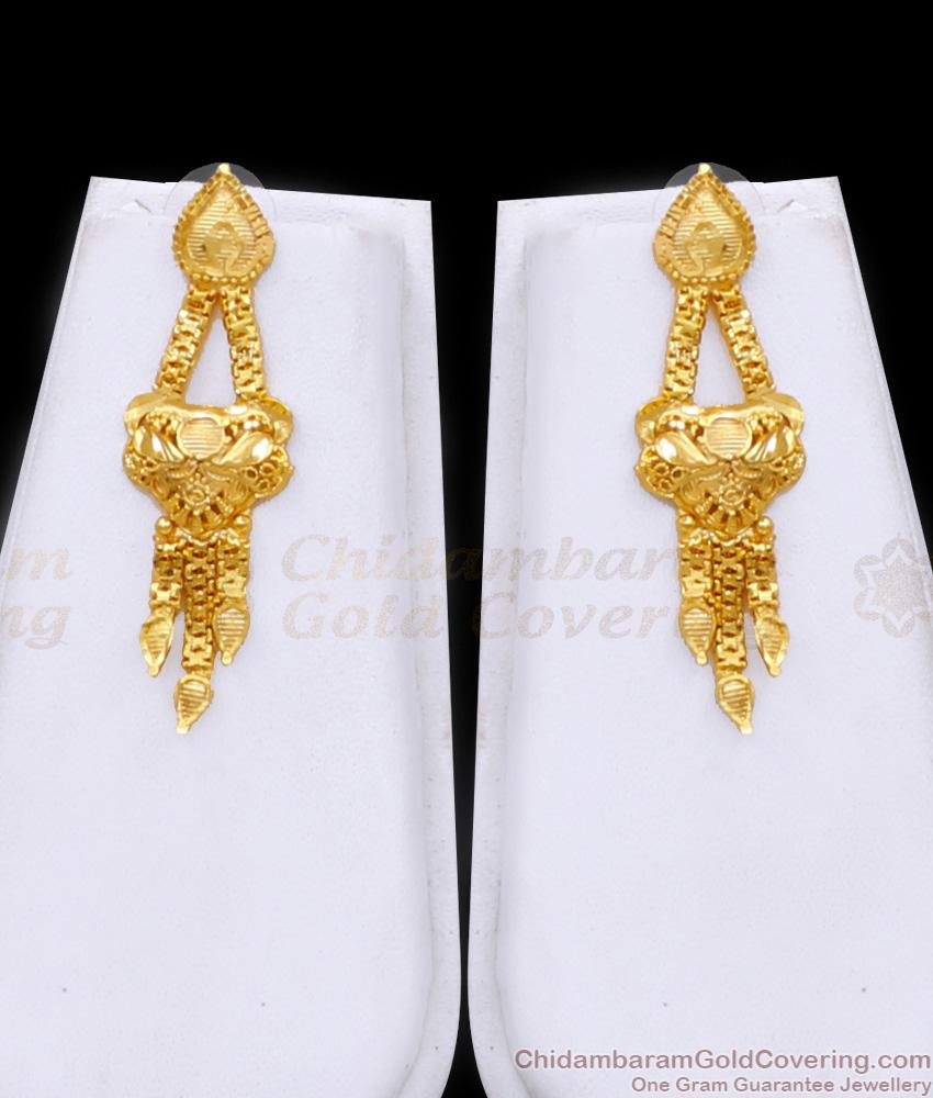 Light Weight 2 Gram Gold Haram Necklace Kerala Wedding Jewelry HR3417 Light Weight 2 Gram Gold Haram Necklace Kerala Wedding Jewelry HR3417