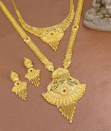 Attractive Arabic Design 2 Gram Gold Haram Necklace Dubai Bridal Jewelry HR3419