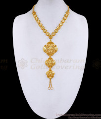 Bridal Wear Arabic Pattern Forming Gold Secondary Haram For Women HR3439