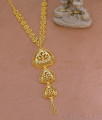 Latest 3 Pendant Design Two Gram Gold Secondary Haram Design For Wedding HR3440 Latest 3 Pendant Design Two Gram Gold Secondary Haram Design For Wedding HR3440