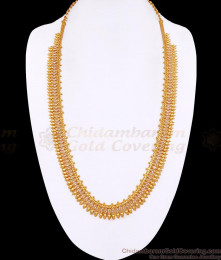 Glittering Ad White Stone Gold Plated Mullaipoo Haram Design Online HR3446