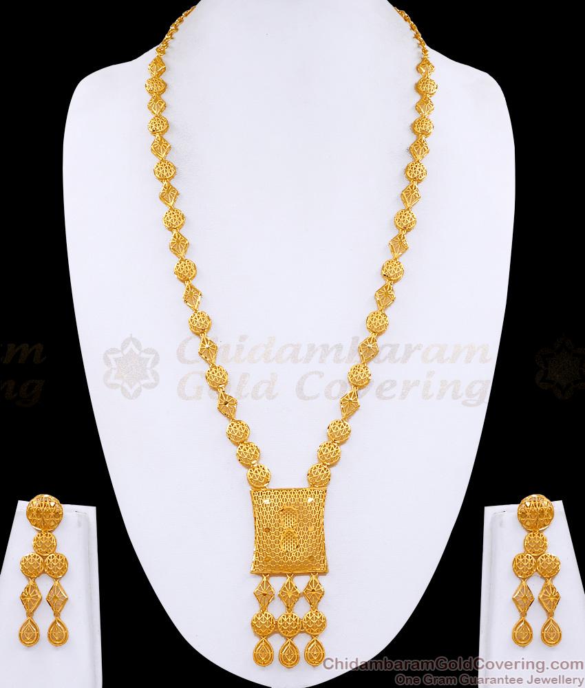 Latest Two Gram Gold Arabic Long Haram 2 Gram Gold Wedding Jewelry Online HR3452
