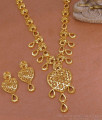 Trendy Bridal Wear Forming Gold Haram Heart Design Arabic Jewelry Set For Women HR3453