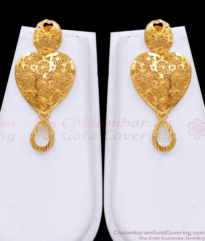 Trendy Bridal Wear Forming Gold Haram Heart Design Arabic Jewelry Set For Women HR3453