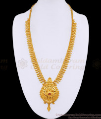 High Quality Gold Plated Long Mullai Haram Ruby Stone Design For Marriage HR3461 High Quality Gold Plated Long Mullai Haram Ruby Stone Design For Marriage HR3461
