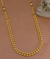Latest Double Line Golden Beads Long Haram With Stone HR3475 Latest Double Line Golden Beads Long Haram With Stone HR3475