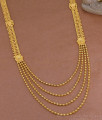 Beautiful Multi Layer Gold Beaded Bridal Haram 1 Gram Gold Jewelry HR3478 Beautiful Multi Layer Gold Beaded Bridal Haram 1 Gram Gold Jewelry HR3478