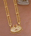 Grand Look Impon Haram Swan Design With Double Line Heart Chain HR3487