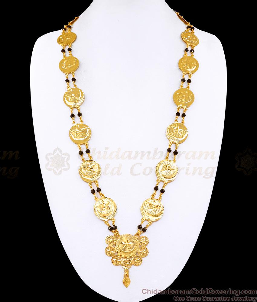 Buy Gold Imitation Galsar Black Beaded Islamic Haram For Women HR3488