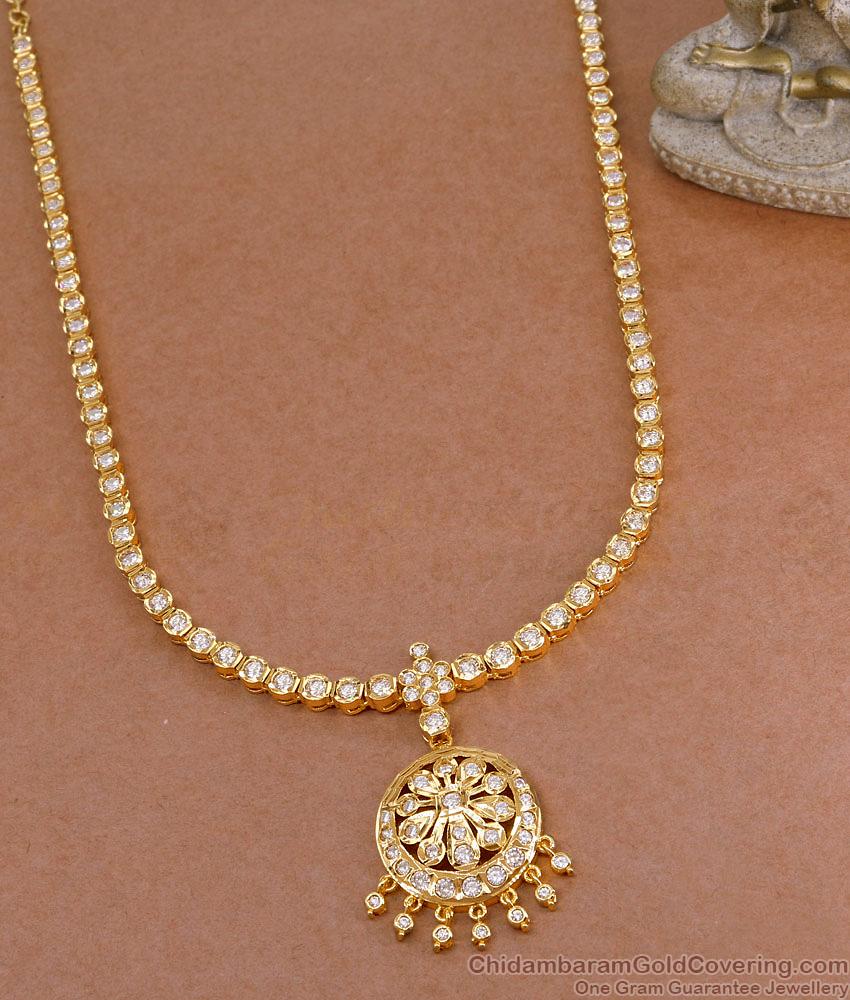 High Quality Five Metal White Stone Long Haram Impon Wedding Jewelry HR3489