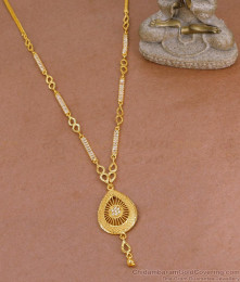 High Quality Gold Imitation Long Haram Droplet Design With White Stone HR3492