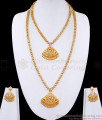 Original Impon Five Metal Haram Necklace Bridal Wear Combo For Women HR3494 Original Impon Five Metal Haram Necklace Bridal Wear Combo For Women HR3494