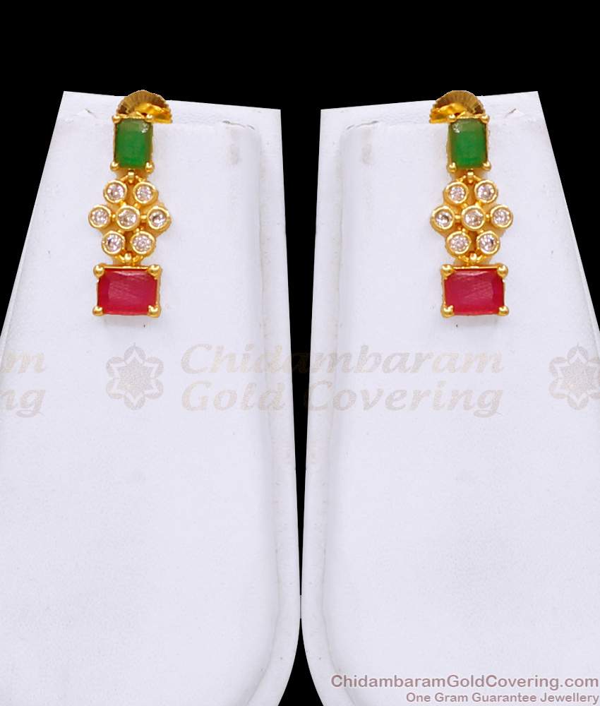 Temple Style Ruby Emerald Cz Stone Gold Plated Haram Jewellery Set HR3515 Temple Style Ruby Emerald Cz Stone Gold Plated Haram Jewellery Set HR3515