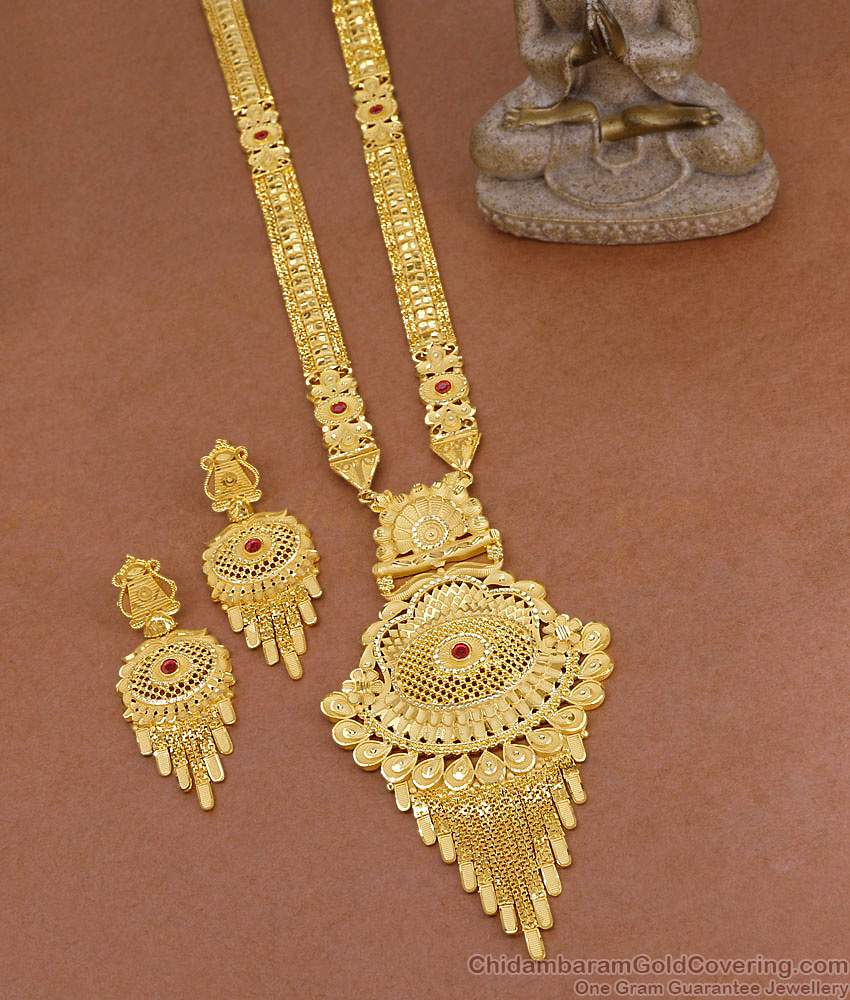 Premium Quality Two Gram Gold Haram Earring Arabic Bridal Jewelry HR3519 Premium Quality Two Gram Gold Haram Earring Arabic Bridal Jewelry HR3519