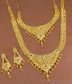 High Quality Micro Gold Polish Haram Necklace Kerala Wedding Jewelry HR3526 High Quality Micro Gold Polish Haram Necklace Kerala Wedding Jewelry HR3526