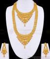 High Quality Micro Gold Polish Haram Necklace Kerala Wedding Jewelry HR3526 High Quality Micro Gold Polish Haram Necklace Kerala Wedding Jewelry HR3526