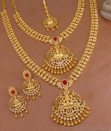 Beautiful Ad Stone Mango Design Gold Imitation Haram Full Bridal Jewelry Set HR3534 Beautiful Ad Stone Mango Design Gold Imitation Haram Full Bridal Jewelry Set HR3534