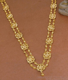 Light Weight One Gram Gold Long Haram Plain Galsar Designs HR3536 Light Weight One Gram Gold Long Haram Plain Galsar Designs HR3536