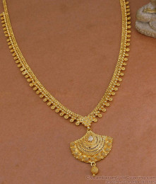 New Model Micro Gold Polish Haram White Stone Kerala Pattern HR3550