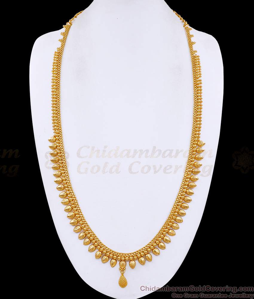 Beautiful Leaf Design One Gram Gold Haram Women Fashion Jewelry HR3551