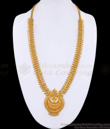 Latest Bridal Wear Gold Plated Haram Leaf Design Without Stone HR3552 Latest Bridal Wear Gold Plated Haram Leaf Design Without Stone HR3552