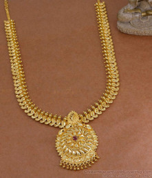 High Quality Gold Imitation Mango Haram Ruby Stone Bridal Jewelry HR3559