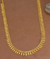 Plain Mullaipoo Design Forming Gold Long Haram Women Bridal Wear Collection HR3569 Plain Mullaipoo Design Forming Gold Long Haram Women Bridal Wear Collection HR3569