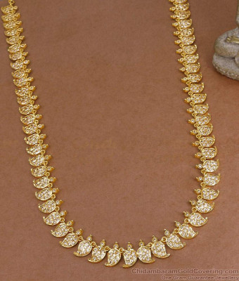 Original Five Metal Impon Mango Haram White Stone Design For Bridal Wear HR3574