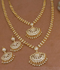 Buy Impon Five Metal Haram Necklace Combo Bridal Jewelry For Women Fashion HR3575