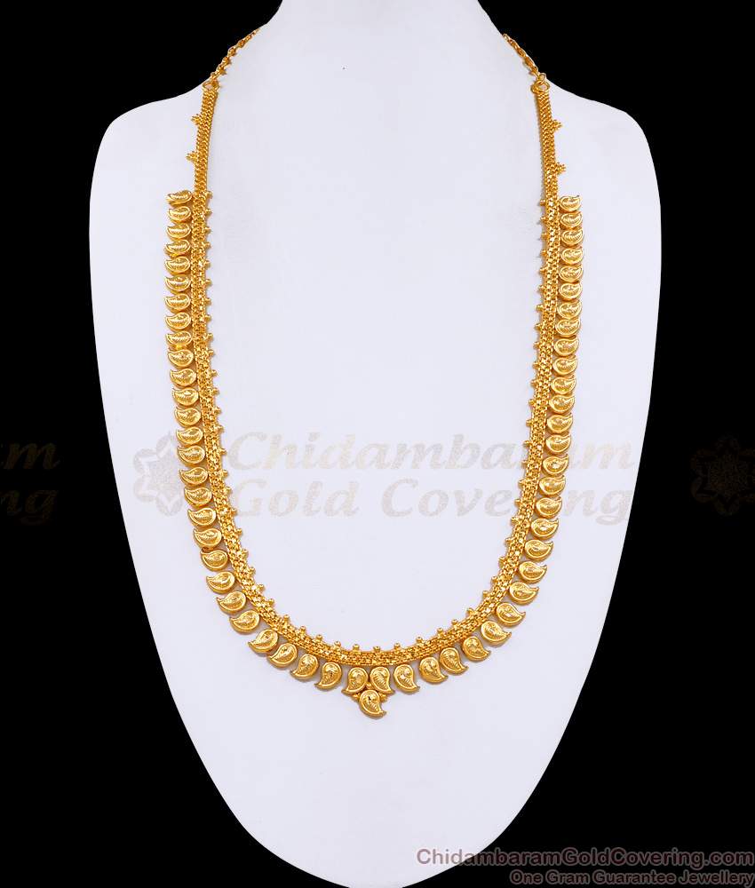 Buy One Gram Gold Mango Malai Haram Wedding Jewelry Online HR3579