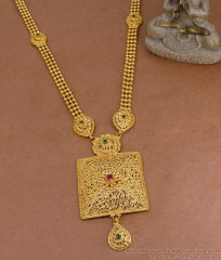 Pure 1 Gram Gold Tone Haram Arabic Pattern For Women Marriage HR3584