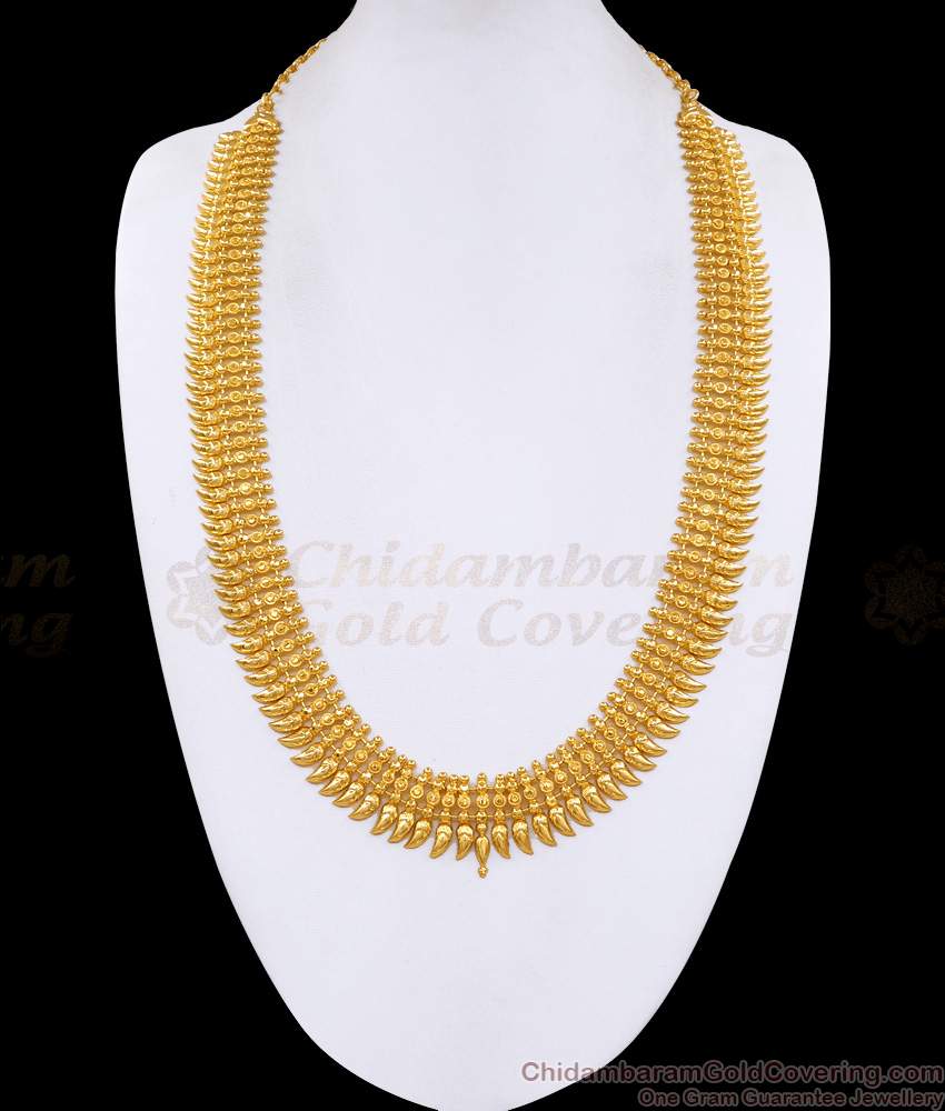 Buy One Gram Gold Mullaipoo Haram Kerala Bridal Collection Online HR3586 Buy One Gram Gold Mullaipoo Haram Kerala Bridal Collection Online HR3586