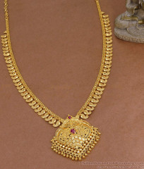 Grand Look Ruby Stone Gold Plated Mango Haram Wedding Jewelry HR3591