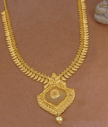 Latest Bridal Wear Micro Gold Plated Haram Kerala Design Online HR3595 Latest Bridal Wear Micro Gold Plated Haram Kerala Design Online HR3595