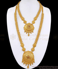 Latest Floral Design Gold IMitation Mango Haram Necklace Bridal Jewelry Set HR3610