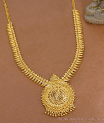 Plain One Gram Gold Mullaipoo Haram Women Bridal Wear Collections HR3614