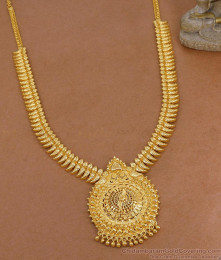 Plain One Gram Gold Mullaipoo Haram Women Bridal Wear Collections HR3614