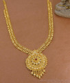 Exquisite Floral Design Ruby Stone Gold Imitation Haram Bridal Collections HR3619