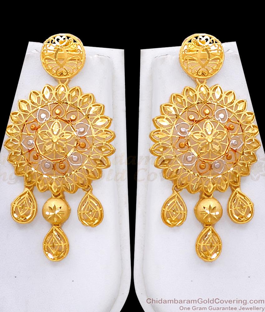 Premium Quality Floral Design Enamel Pattern Forming Gold Haram Combo Set HR3622 Premium Quality Floral Design Enamel Pattern Forming Gold Haram Combo Set HR3622